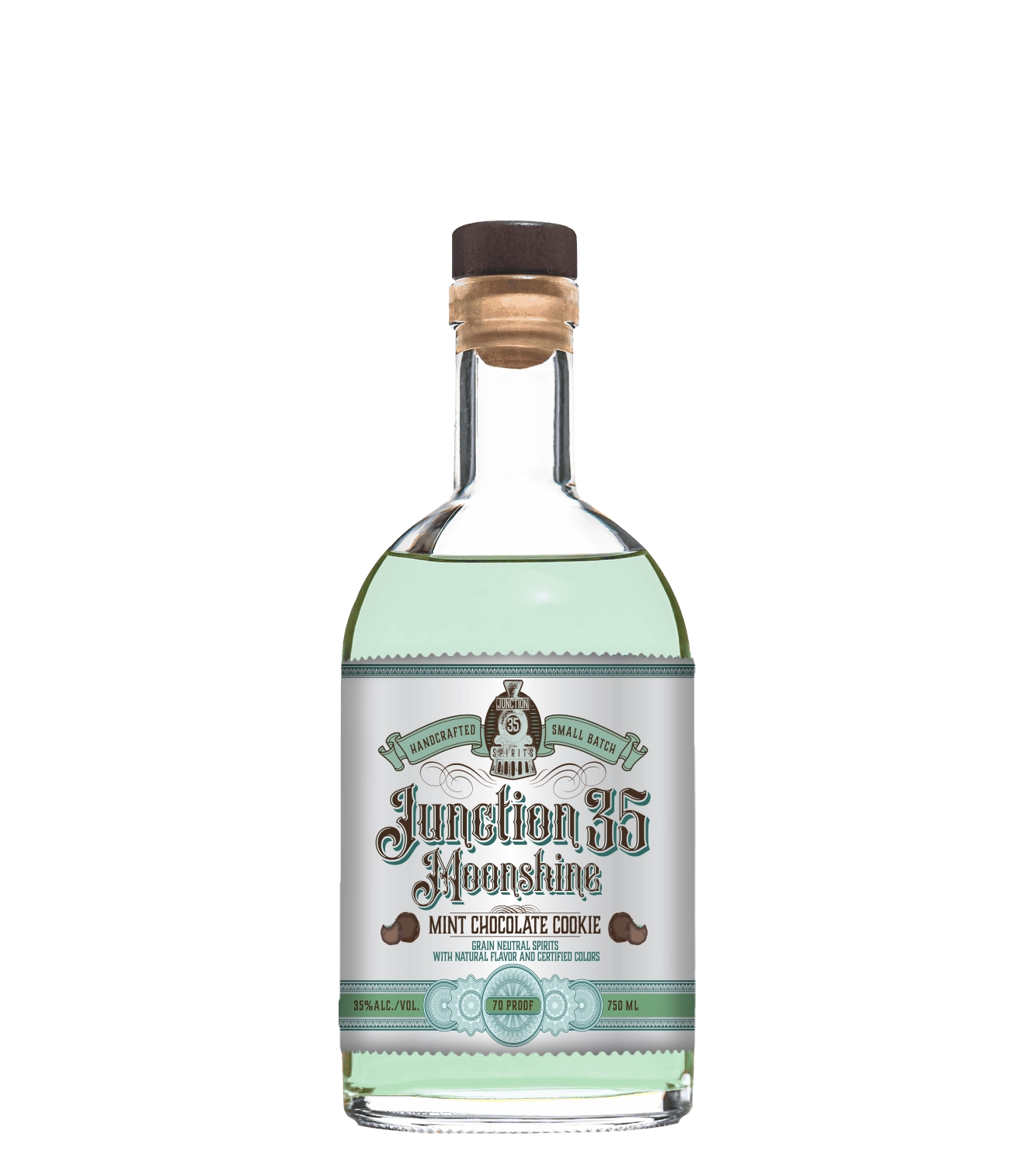 Mint Chocolate Cookie Moonshine- Seasonal | Junction 35 Spirits